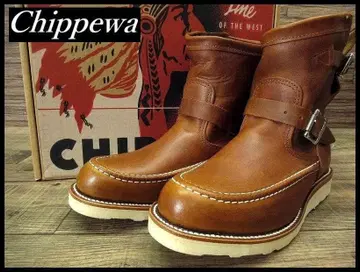 새상품 치페와 1901M08 숏 엔지니어 부츠 탄 26.0 3