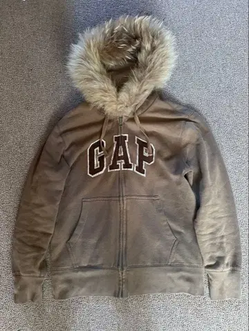00s y2k GAP 헤이세이 갸루 퍼 후드티 브라운