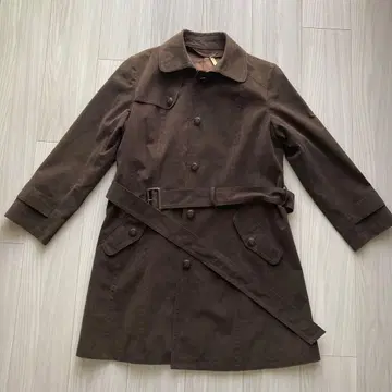 브라운 트렌치코트 허리 벨트 포함 9호