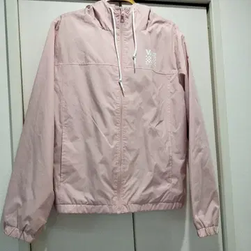 VANS 핑크 후드 부착 자켓 M