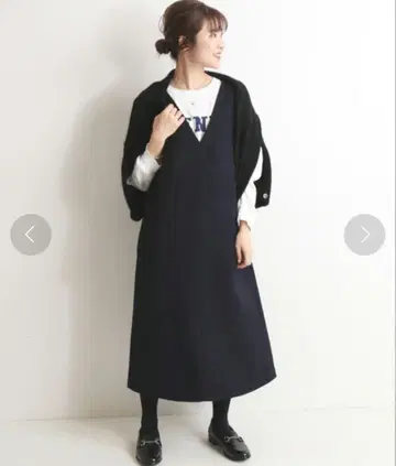 슬로브 이에나 V넥 원피스 36