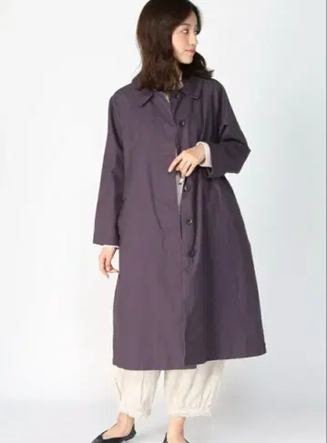 사만사 모스모스 기능 라이너 부착 2WAY 스텐칼라 코트 네이비