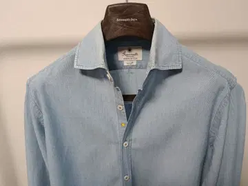 잔넷 사이즈 S vinci fit 샴브레이 직조 파란색