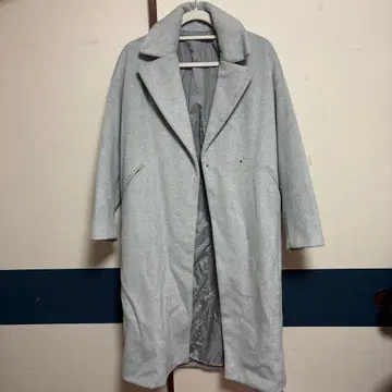 그레이 롱 코트 캐주얼