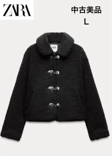 [ 새상품급 중고 ] ZARA 보아 자켓 완판템 8372/250 블랙 L