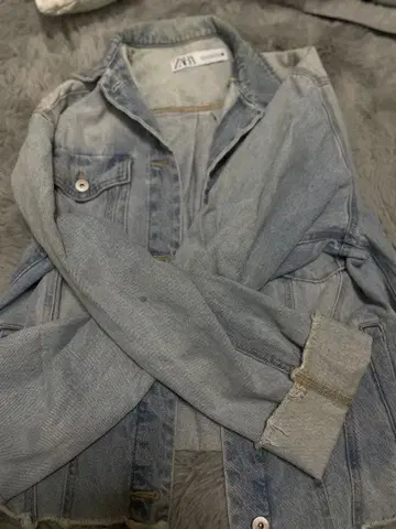 ZARA 라이트 블루 데님 자켓