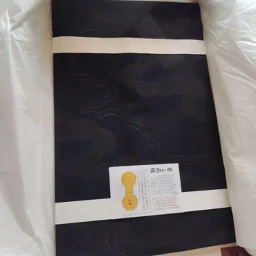 블랙 베이스 구름 무늬 오비