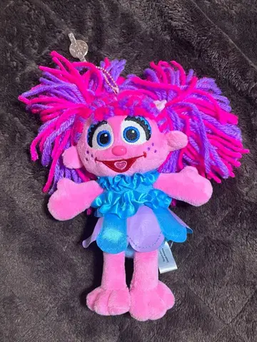 세서미 스트릿 봉제 인형 키체인 애비 버블 완드