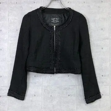 MURUA 한국 콰이어트 럭셔리 트위드 노카라 자켓