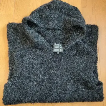 COMME CA 후드 부착 슬리브리스 니트 소매 포함 M