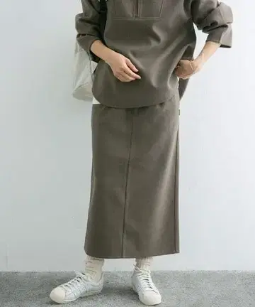 DOORS add fabrics 이지 스커트 모카