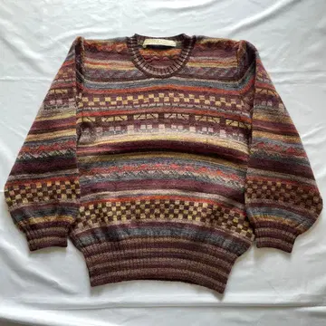 00s 울 니트 올 패턴 구제 의류 인기 컬러 M 사이즈