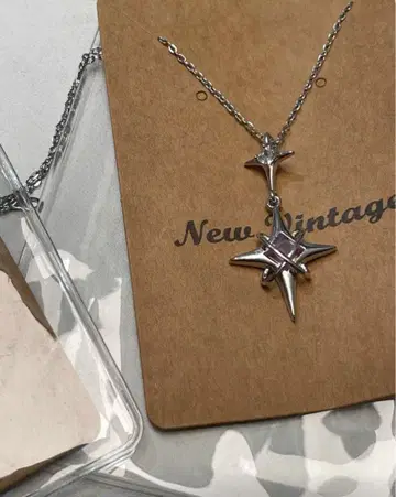 빈티지 팔각 별 목걸이