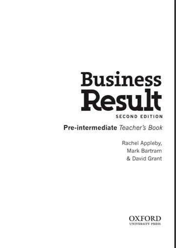 business result Pre-intermediate 답변