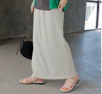 그레이 롱 스커트