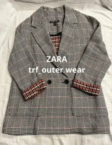 ZARA trf 아우터 체크 무늬 자켓
