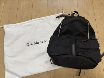 새상품! 오로비안코 나일론 소재 블랙 백팩