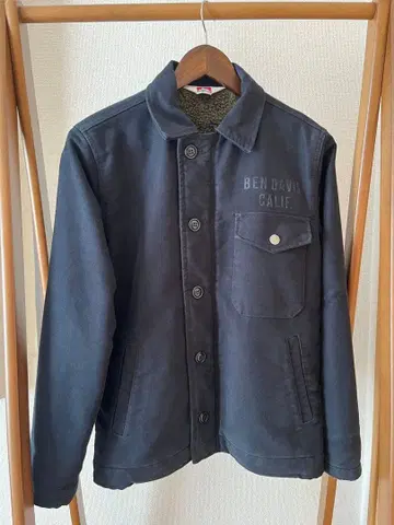 BEN DAVIS A-2 덱 자켓 보아 안감 네이비 S 사이즈