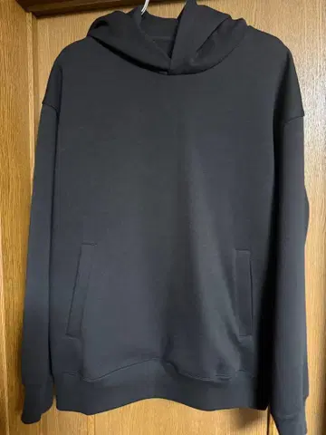 유니클로 C 맨투맨 오버 사이즈 풀 후드티 블랙 M