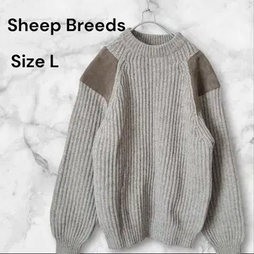 Sheep Breeds 명령어 스웨터 밀리터리 엘르 패치 남성용