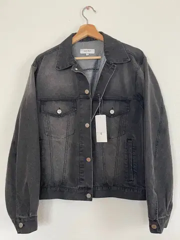 [ 새상품 ] MONO-MART 빈티지 메이크 데님 자켓 블랙 M