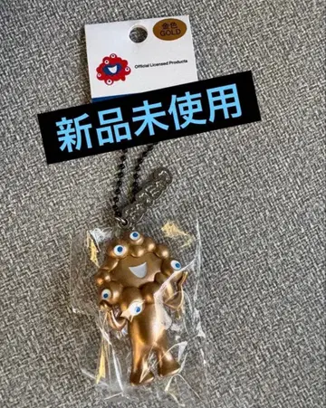 [ 미사용 새상품 ] 오사카 만박 먁먁 키링 골드 레어