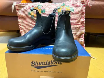 Blundstone 블랙 사이드 고어 부츠
