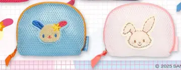 산리오 캐릭터즈 사가라 자수 메쉬 파우치 우사하나 위시미멜