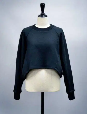 셰리에 속기모 세미 크롭 맨투맨