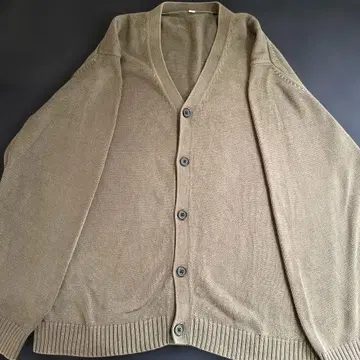 무인양품 올리브색 가디건 L 사이즈 면 100%