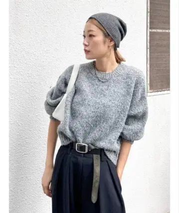 Ungrid 컬러 모헤어 혼방 루즈 니트 미사용 새상품