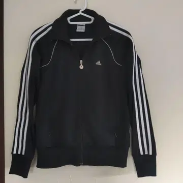 adidas 저지 스트라이프, 블랙, M 사이즈, 점퍼