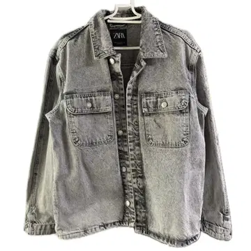 ZARA 그레이 데님 자켓 아우터 M 사이즈