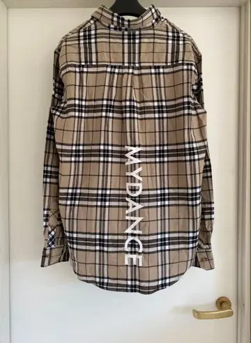 MYDANCE 마이댄스 DANCE SHIRT 로고 체크 셔츠