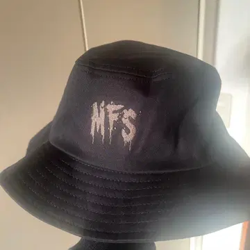MFS 로고 자수 블랙 버킷 햇