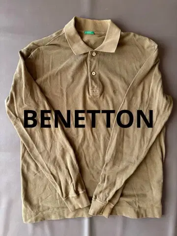 BENETTON 베네통 긴팔 피케 셔츠 M