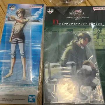 제일복권 진격의 거인 아크릴 스탠드 세트 엘렌 리바이 한지