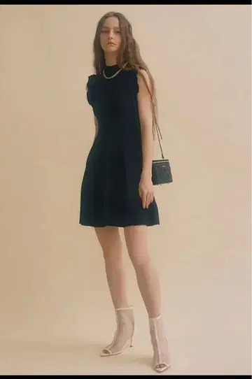 EIMY ISTORE 프릴 니트 원피스 블랙