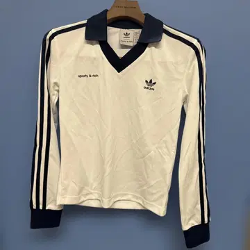 adidas sporty & rich 긴팔 피케 셔츠