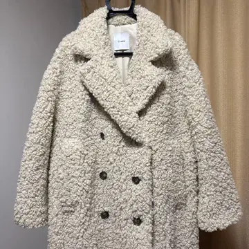 CLANE 보아 더블 브레스트 자켓 크림