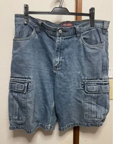 Faded Glory 카고 숏팬츠 36W 데님 블루