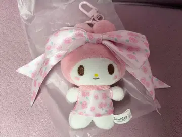 산리오 마이멜로디 시크릿 마스코트 키링 리본 공주 리본 장미