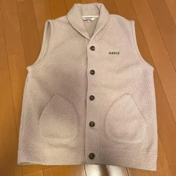 AIGLE 플리스 베스트 크림 새상품급 M 사이즈