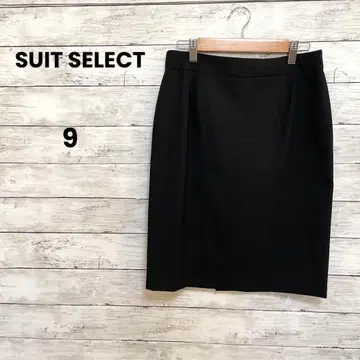 [정장 셀렉트] 타이트 스커트 (9) 스트라이프 뒷트임 블랙