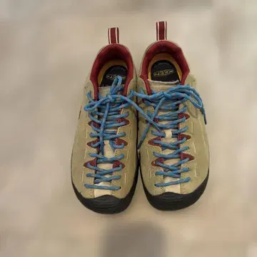 KEEN 로우컷 스니커즈 베이지/블루/레드