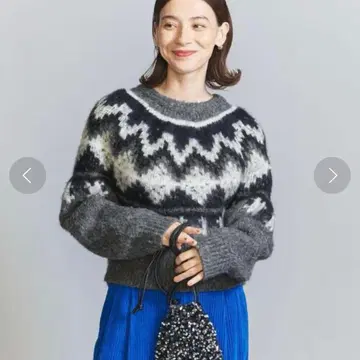 알파카 블렌드 노르딕 니트 PO