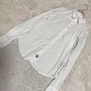 HYDROGEN 화이트 셔츠 S 해골 오샤레 돌려입기 심플