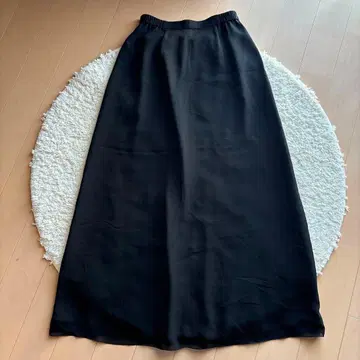 도쿄 소와르 블랙 롱 스커트 허리밴딩 M 사이즈