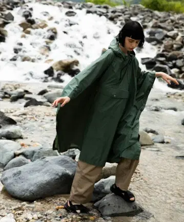 미사용 와이드 바이 노르디스크 레인 판초