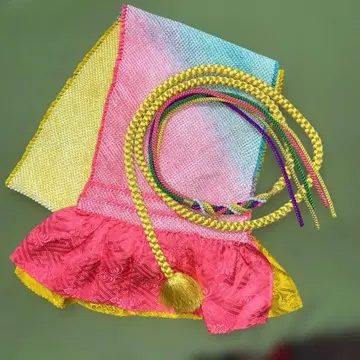 후리소데 4 성인식 후리소데용 허리띠 오비 장식 천 세트 순수 실크